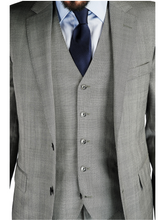 Mens Classic Slim fit Suit in Checks with vest